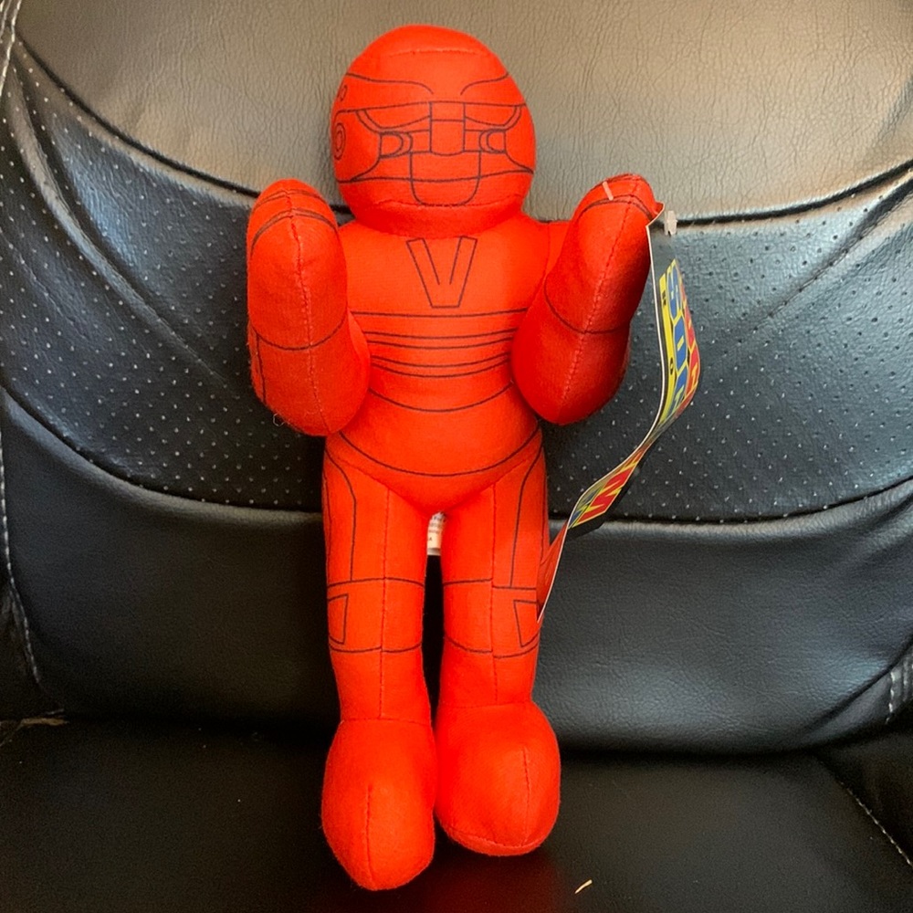 Mattel Rock ‘Em Sock ‘Em Robots Red Robot Plush 9” NWT Retro Toy